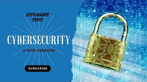 Cybersecurity | Lecturrate Topic in AFSB Varanasi | SSB Interview | SSB Buddy | #ssb #cds #afcat