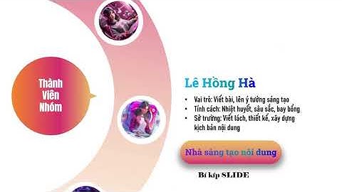 Hướng dẫn làm slide giới thiệu nhân vật theo dạng bánh xe lăn cực thu hút