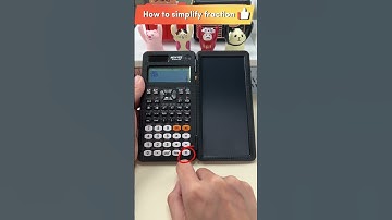 How to simplify fraction in NEWYES Scientific Calculator es991#newyes #scientificcalculator