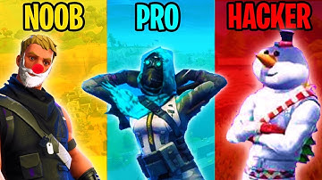 NOOB vs PRO vs HACKER - Fortnite Battle Royale