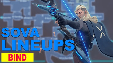 🏹 SOVA LINEUPS BIND ATTACKING - VALORANT TUTORIAL || ATTACKING RECON DART GUIDE