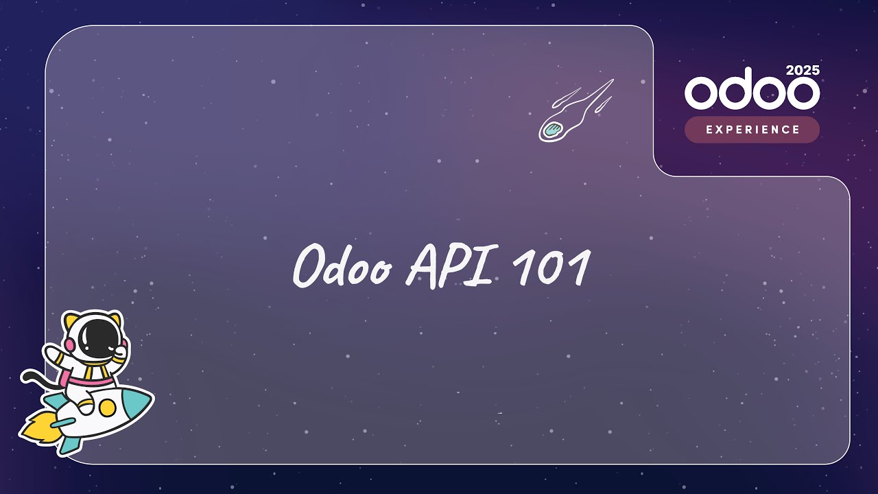 Odoo API 101: How does it work and what's new in Odoo 19? - YouTube