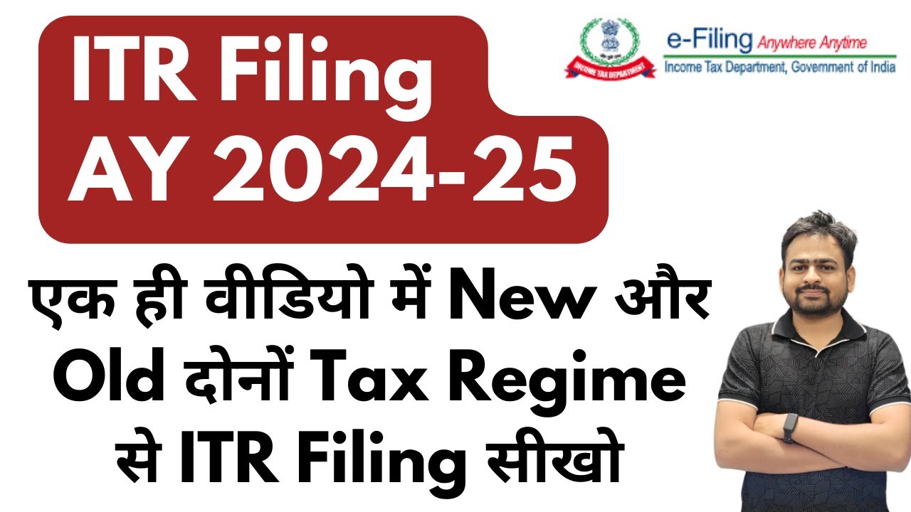 ITR Filing Online 2024 25  ITR 1 Filing Online 2024 25  How to File Income Tax Return 2024