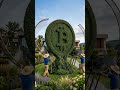 Giant Bitcoin Topiary Built in a Luxury Garden 🌿₿ (Cinematic Transformation)