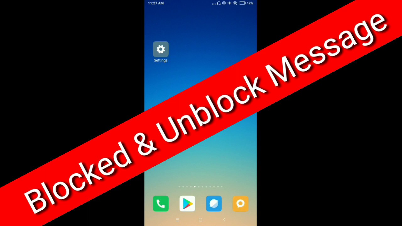 Xiaomi Redmi Note 5 & Pro - How To Incoming Message Blocked And Unblock