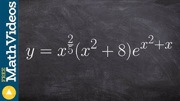 Take the derivative by using implicit differentiation and properties of logarithms