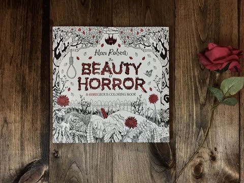 Coloring Book Flipthrough The Beauty of Horror YouTube