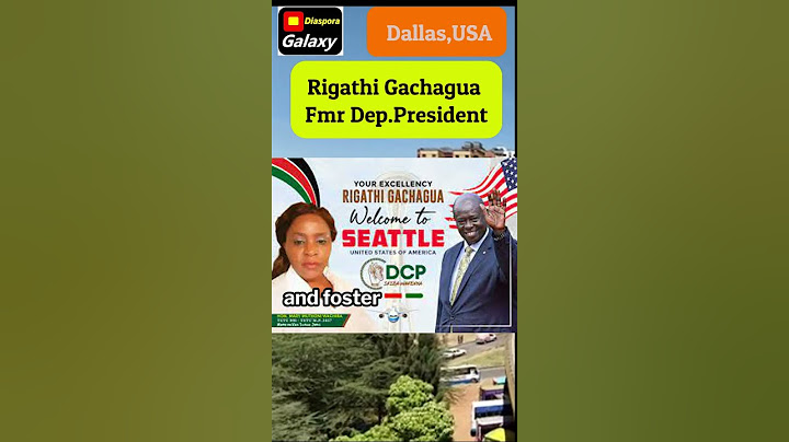 Former DP Rigathi Gachagua  visits Kenyans in  Washington, Boston, Maryland, and Texas in the USA