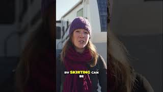 RV Skirting: Stay Warm in Winter Weather!