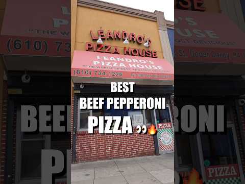 Best Beef Pepperoni Pizza 👀🔥(Great Budget Eats) 📍 Leandro’s Pizza