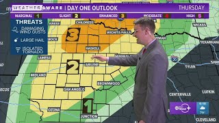 Apr. 25, 2024, evening forecast