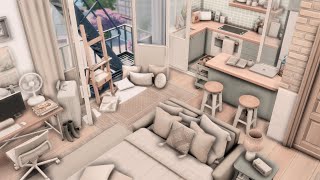 small first apartment | The Sims 4 apartment renovation | speed build