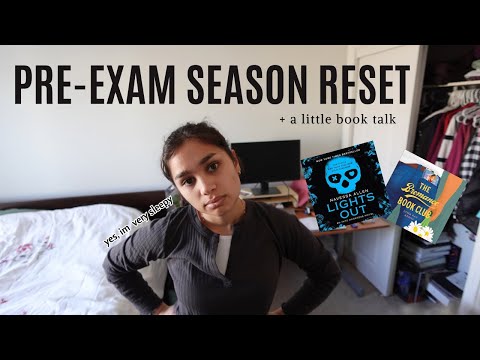 Reset with me for my first nursing exam season 🩺📚🧹 (cleaning, working out, and book yaps)