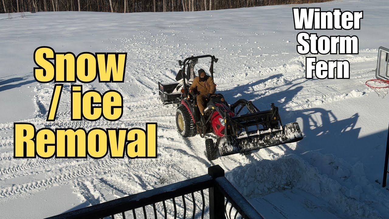 January 2026 Major Winter Storm Fern | Central Virginia Snow/Ice Removal - Tractor | Snow Blower