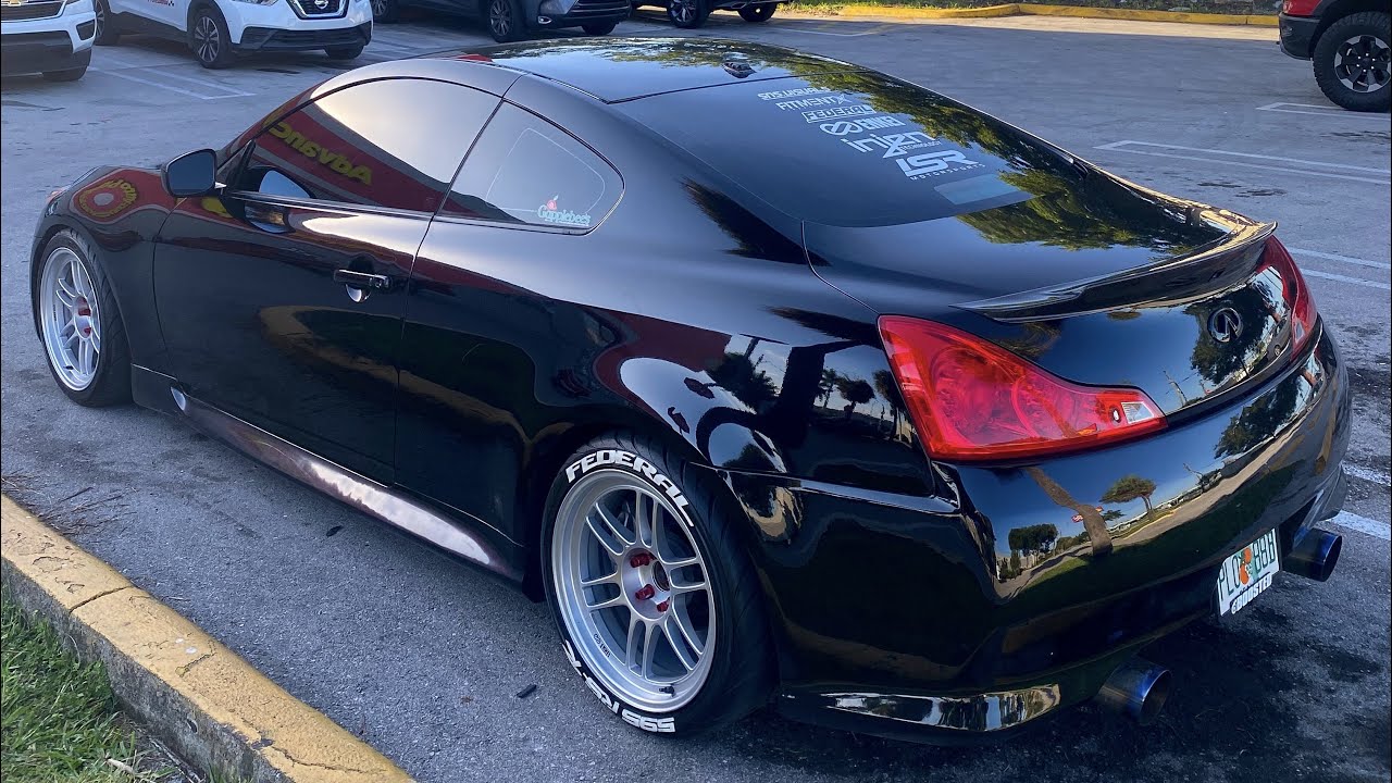 G37 FBO with Enkei Rpf1s - YouTube