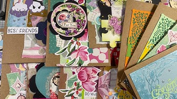 Stash Busting Lets Create Cards Using Our Snippet Rolls and embellishments Part 3