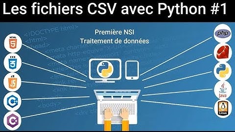 1ère NSI - Fichiers CSV / Gestion des fichiers CSV avec Python - Traitement des données en tables