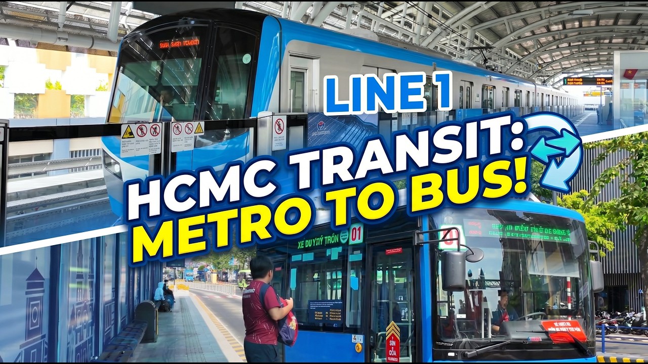 HCMC Transit Directions: Thao Dien to Cho Lon (Metro & Bus) – Video