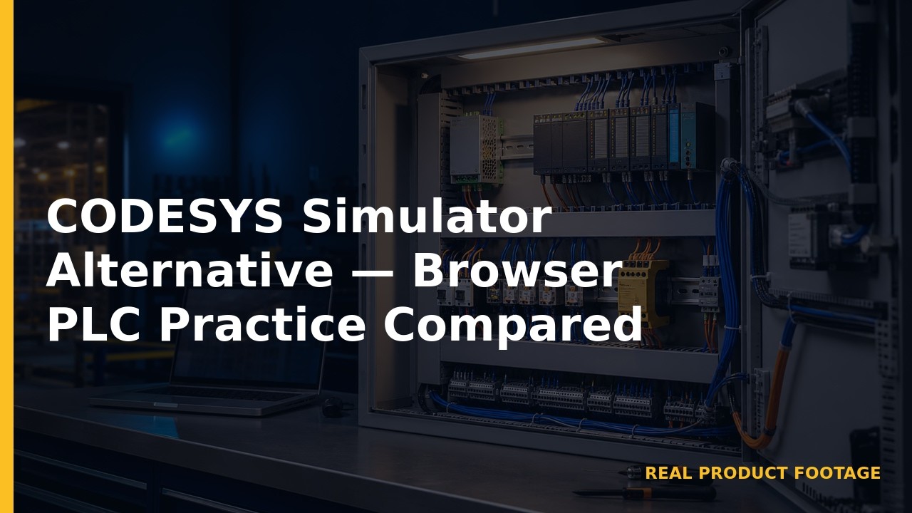 CODESYS Simulator Alternative — Browser PLC Practice Compared