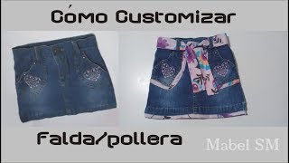 Discrepancia traducir espiral DIY Customizando una Falda de niña - YouTube