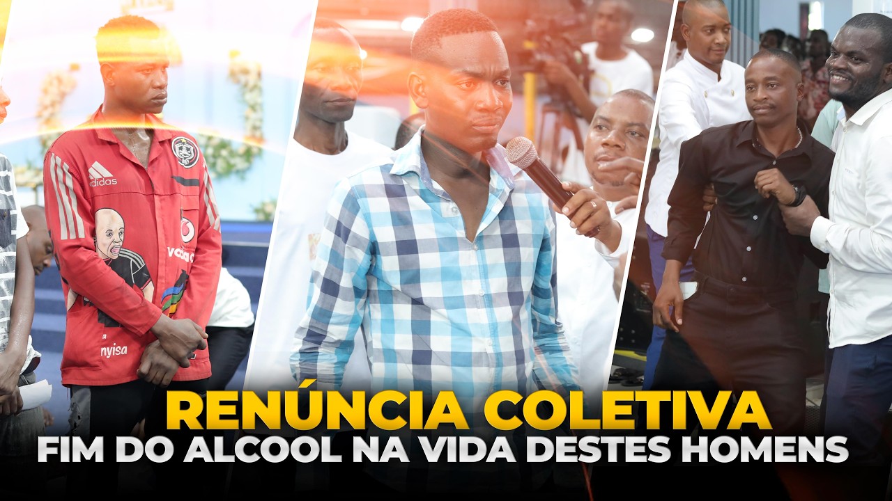 Renúncia coletiva/ o fim do alcool na vida destes Homens || Apóstolo Onório Cutane