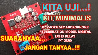 UJI CHECK SOUND KIT REVERB MINIMALIS PT-2399, ECHO DELAY #reverb #pt2399