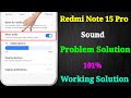Redmi Note 15 Pro 5G Sound Problem | How to Increase Volume in Redmi Note 15 Pro 5G 