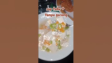 Thumbnail of MENU MAKAN MALAM PRAKTIS #suptahu #tempe #shorts #youtubeshorts #viral #shortsTehEntinFamily  #food