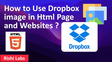 How to use Dropbox image in Html Page and Websites | HTML5