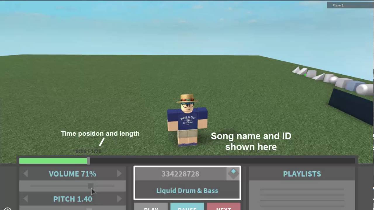 Dj Booth Roblox Music Player Youtube - the plauz the plauz song on roblox