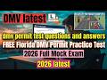 dmv permit test questions and answers FREE Florida DMV Permit Practice Test 2026 Mock Exam