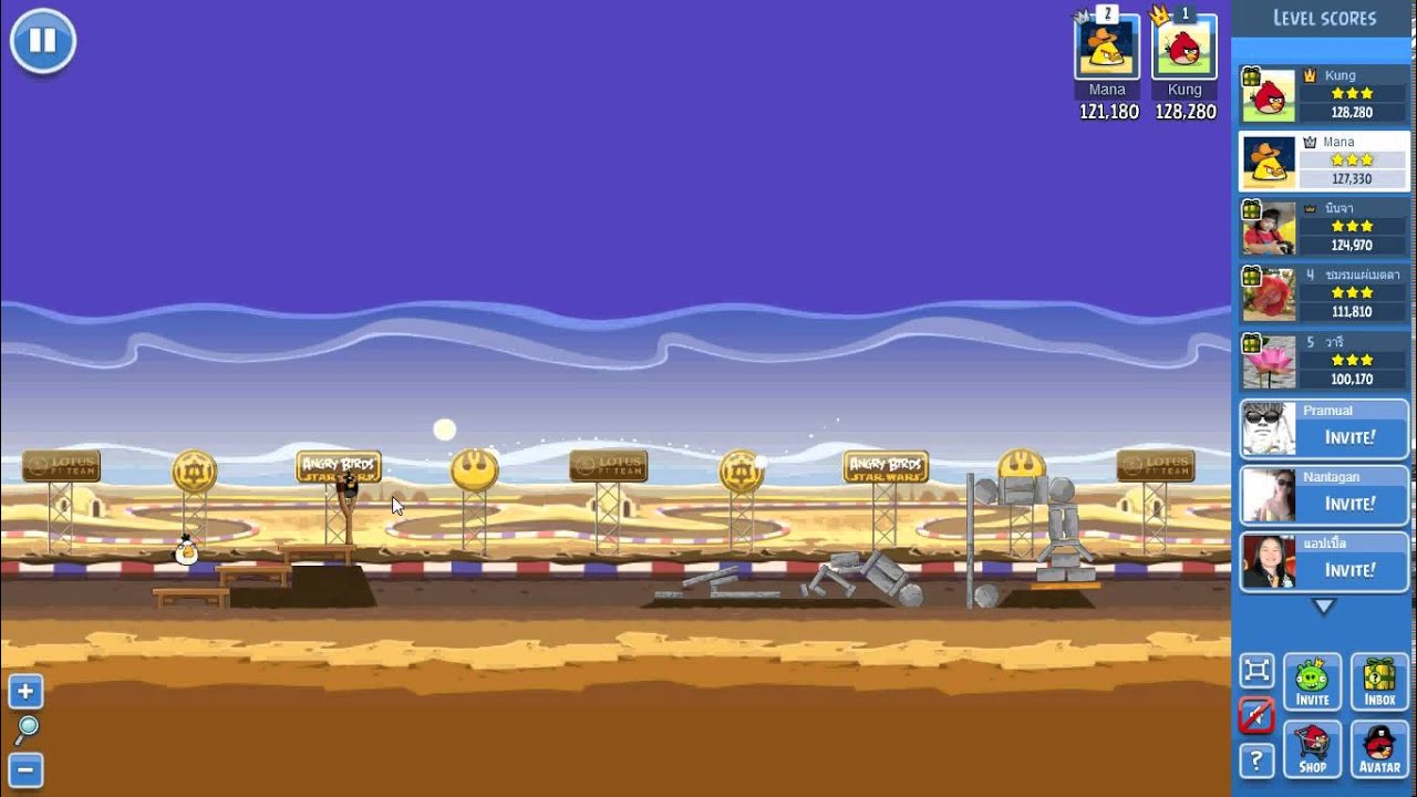 Angry Birds Friend Lotus F1 Team level 3