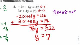 Chapter 3 Test Review Algebra 2 (part 1)