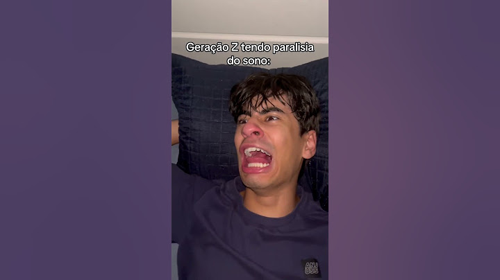 GERAÇÃO Z TENDO PARALISIA DO SONO