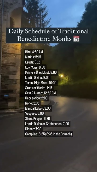 daily-schedule-of-traditional-benedictine-monks-youtube