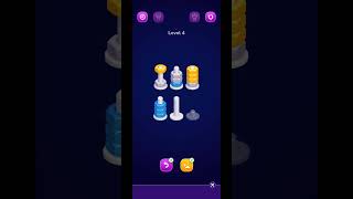 Nut Sort || Level 4 || #gameplay #youtubeshorts #game #mobilgames #4thshortvideo #nutsortpuzzle