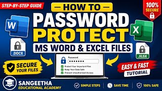 MS Word & Excel Password Protection Guide | Secure Your Files | Lock Word and Excel Files