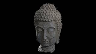4K Buddha head photogrammetry reconstruction