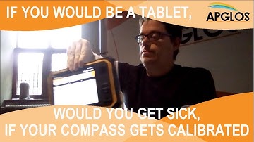 Test if you get sick being the tablet calibrating the compass sensor