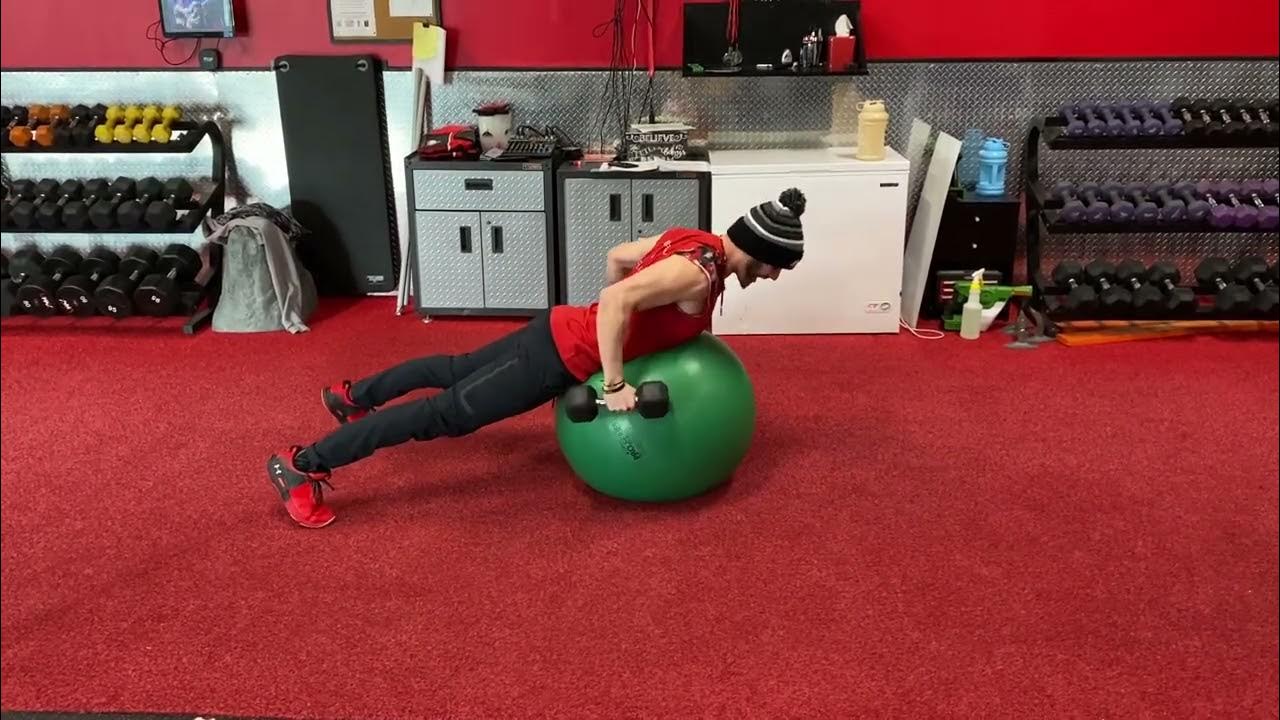 Stability Ball / Dumbbell Chest Supported Row YouTube