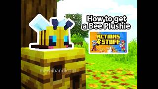 How to make a bee 🐝  plushie 💛 🥹 with the Actions & Stuff Texture pack in Minecraft Bedrock 🥰