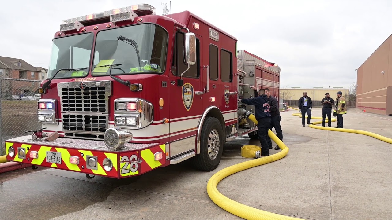Houston Fire Department Station 28 Water Supply Drill YouTube