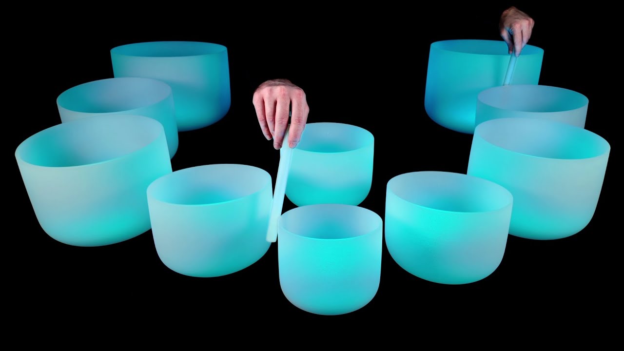 Crystal Bowls for Deep Sleep 🌀 Chakra Sound Activation 432 Hz - YouTube