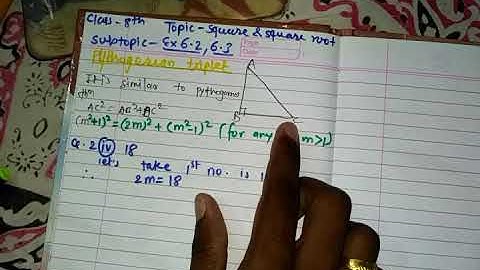Class 8th square and square root