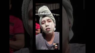 Bila Mak Aji promote AZTEC clay mask #kuchingsarawak #promote #viral