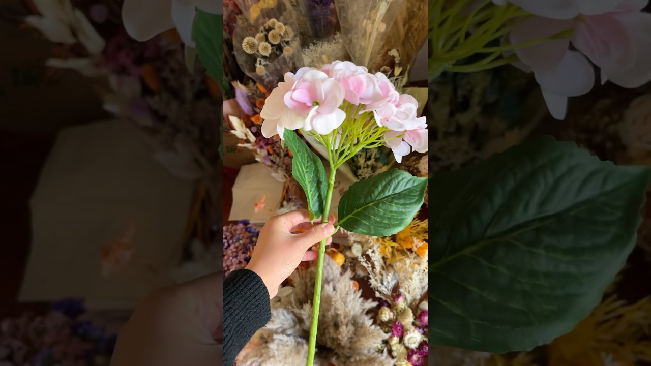 Real touch feeling artificial hydrangea 💐