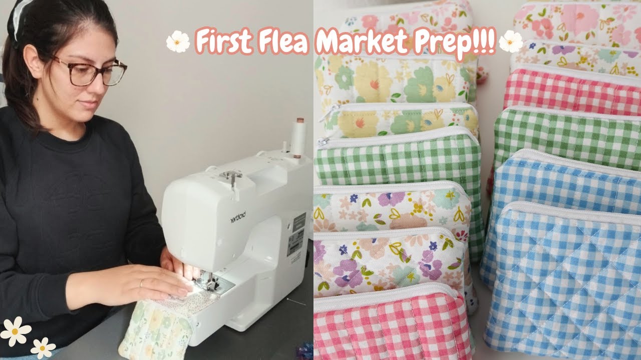 Sew With Me | Zipper Wallets for My First Flea Market!!