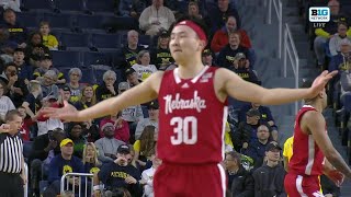 Keisei Tominaga Highlights vs. Michigan | Nebraska Basketball | 03/10/2024