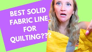 Is this the most controversial solid fabric line?? Experimenting with different solid fabrics! 