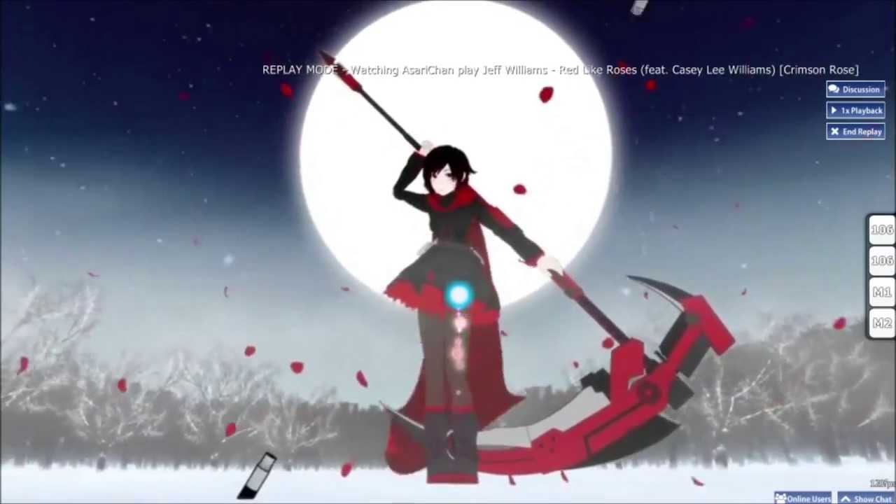 (osu!) RWBY - Red Like Roses [Crimson Rose] - YouTube